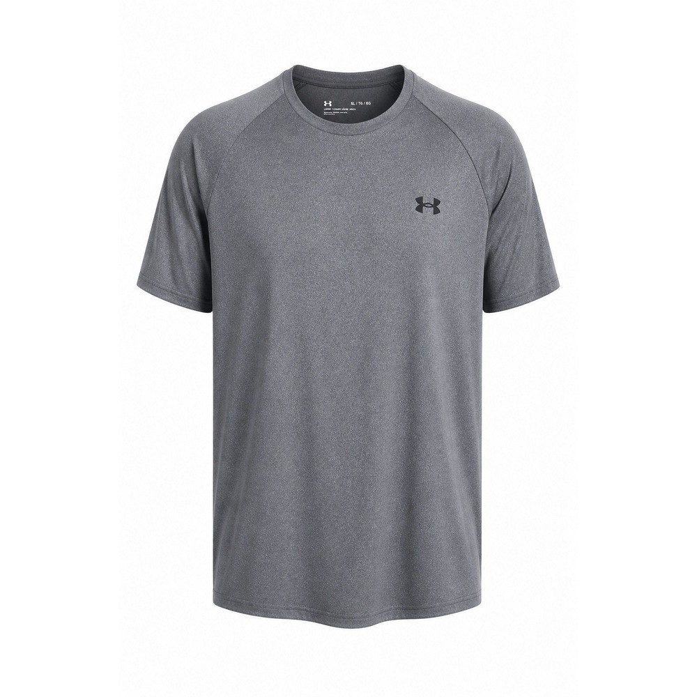 Under Armour XL Gray Heather Performance Athletic T Shirt Loose Fit Short Sleeve